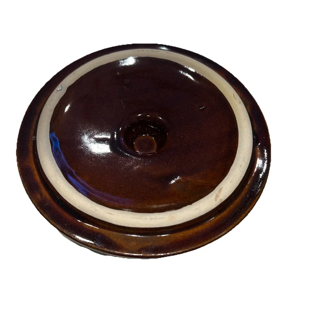Vintage Stoneware Crock Grandma's Snacks for VIP Grandchildren Cookie Jar